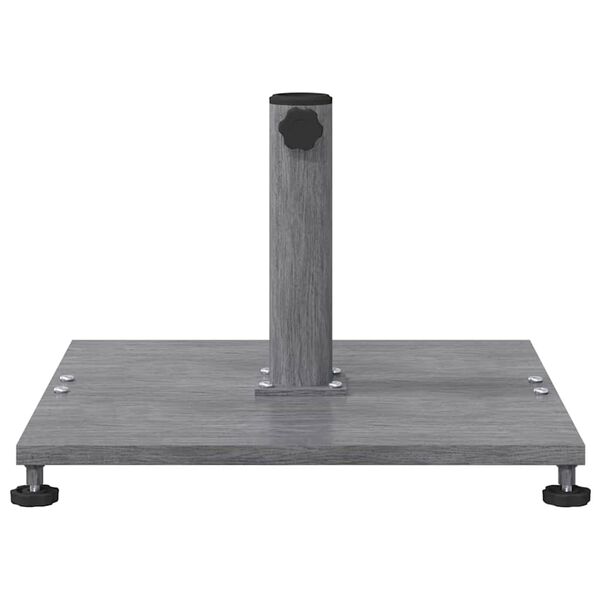 vidaXL Base para sombrilla Apariencia de Madera Gris Oscuro