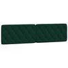 vidaXL Cama con colch&oacute;n terciopelo verde oscuro 200x200 cm