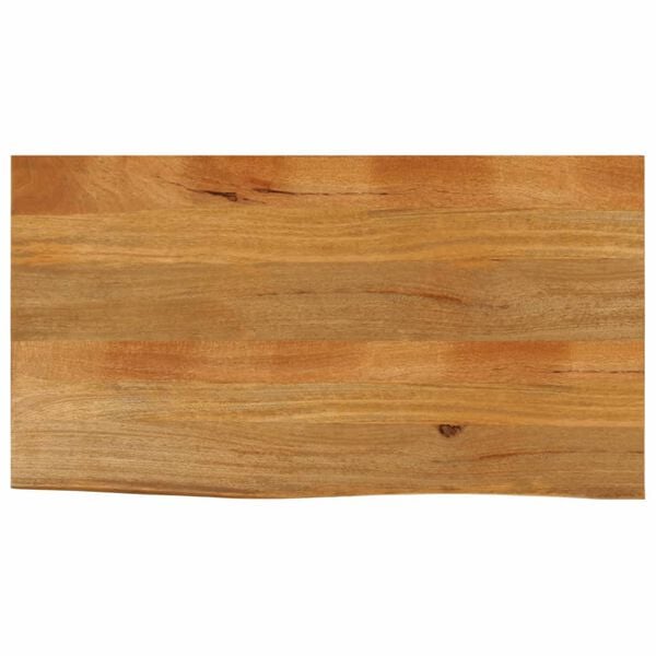 vidaXL Tablero de mesa borde natural madera maciza mango 120x60x2,5 cm