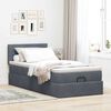 vidaXL Estructura cama otomana colch&oacute;n terciopelo gris oscuro 90x190cm