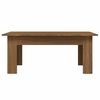 vidaXL Mesa de centro madera contrachapada marr&oacute;n roble 100x60x42 cm