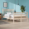 vidaXL Estructura de cama madera maciza 120x200 cm