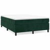 vidaXL Estructura Estructura de cama con somier verde oscuro 140x200cm
