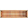 vidaXL Jardinera de madera maciza de acacia y acero 110x30x27,5 cm