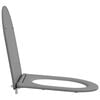 vidaXL Asiento de WC Gris 44 x 36,4 x 3,4 cm Duroplast