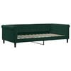 vidaXL Sof&aacute; cama nido terciopelo verde oscuro 100x200 cm