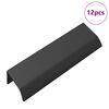 vidaXL Mango 12 pcs Negro 120 x 39.6 x 17 mm Aluminio