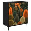 vidaXL Aparador ZAANDAM Roble Negro 69 x 33 x 76 cm