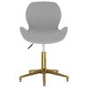 vidaXL Sillas de comedor giratorias 2 uds de terciopelo gris claro