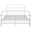 vidaXL Estructura de cama sin colch&oacute;n metal blanco 140x200 cm