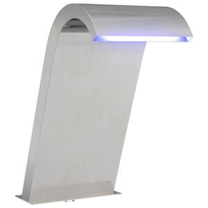 vidaXL Fuente de Piscina Plateado 47 x 31 x 60 cm Acero inoxidable