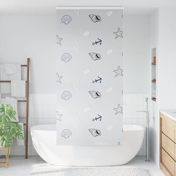 vidaXL Estor enrollable para ducha casete tela 90x240 cm ancho 86 cm