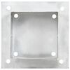 vidaXL Anclajes para postes 4 unidades metal galvanizado 121 mm