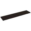 vidaXL Estante pared madera roble tratada marr&oacute;n oscuro 180x40x(2-4)cm