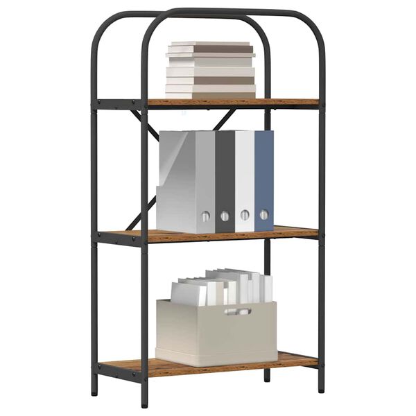 vidaXL Estante de libros Madera vieja 60 x 30 x 109 cm