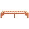 vidaXL Estructura de cama Marr&oacute;n 100 x 200 cm Madera de pino macizo
