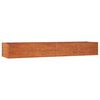 vidaXL Arriate oxidado de acero corten 320x80x45 cm