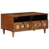 vidaXL Mueble de TV Nogal 70 x 33 x 46 cm Madera de mango maciza