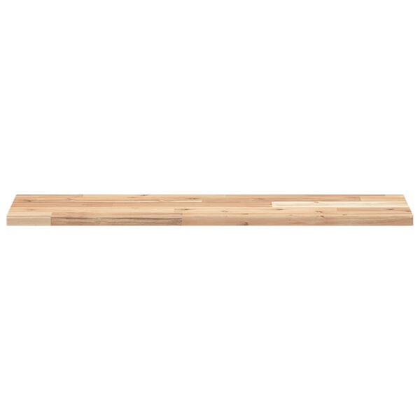 vidaXL Estantes flotantes 2 uds madera acacia sin tratar 100x20x2 cm