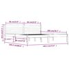 vidaXL Estructura de cama doble sin colch&oacute;n 180x200 cm