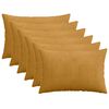 vidaXL Funda de almohada 6 pcs HEERLEN Amarillo 30 x 50 cm pana