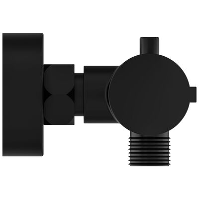SCHÜTTE Grifo termostático para ducha LONDON 5,5 cm negro mate