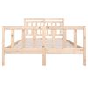 vidaXL Estructura de cama madera maciza 140x190 cm