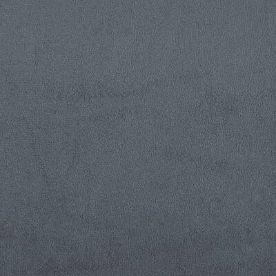 vidaXL Sofá de 2 plazas con cojines terciopelo gris oscuro 120 cm