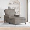 vidaXL Sill&oacute;n reclinable Gris 91 x 157 x 91 cm Cuero sint&eacute;tico