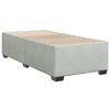 vidaXL Cama box spring con colch&oacute;n terciopelo gris claro 100x200 cm