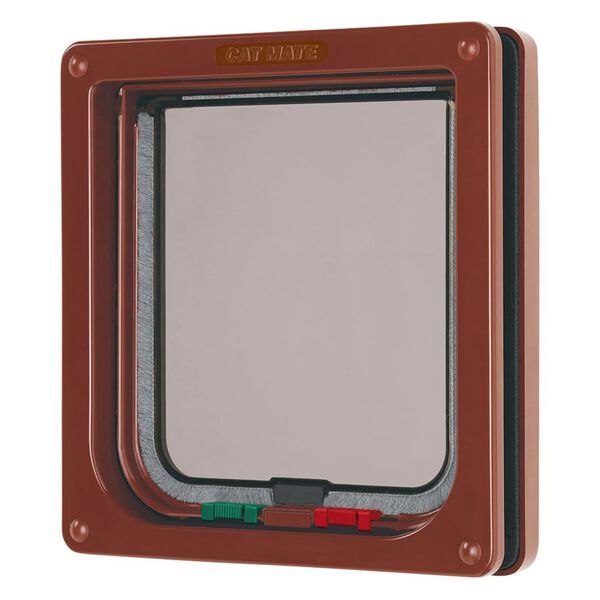 CAT MATE Gatera con cierre de 4 direcciones marr&oacute;n