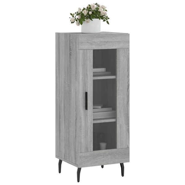 vidaXL Aparador madera de ingeniería gris Sonoma 34,5x34x90 cm