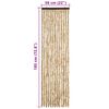vidaXL Cortina mosquitera de chenilla beige 56x185 cm