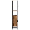 vidaXL Mueble de Cuarto de Ba&ntilde;o Madera envejecida 33 x 33 x 185,5 cm