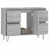 vidaXL Mueble de baño madera de ingeniería gris Sonoma 80x33x60 cm