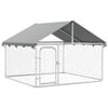 vidaXL Perrera de exterior con tejado 200x200x150 cm