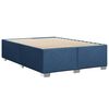 vidaXL Cama box spring con colch&oacute;n tela azul 140x190 cm