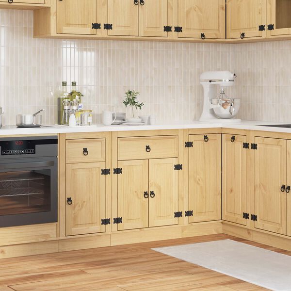 vidaXL Armario SKI Marr&oacute;n Miel 60 x 46 x 81,5 cm Madera de pino macizo