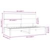 vidaXL Sof&aacute; cama sin colch&oacute;n madera maciza de pino 80x200 cm