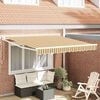 vidaXL Toldo Rayado Manual Multicolor 3 x 2,5 m Poliester y metal