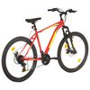 vidaXL Bicicleta montaña 21 velocidades 27,5 pulgadas rueda 42 cm rojo