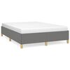 vidaXL Cama sin colch&oacute;n tela gris oscuro 140x190 cm