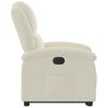 vidaXL Sill&oacute;n reclinable elevable terciopelo crema