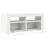vidaXL Mueble de TV con luces LED blanco 90x35x40 cm