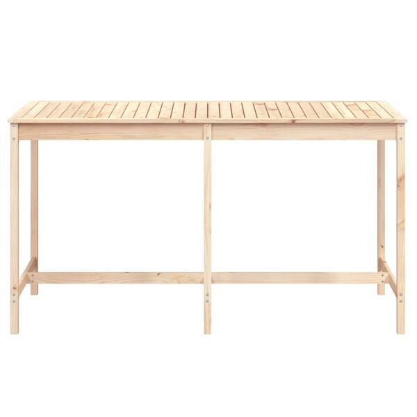 vidaXL Mesa de jardín madera maciza de pino 203,5x90x110 cm
