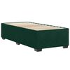 vidaXL Estructura de cama sin colch&oacute;n terciopelo verde oscuro 90x190cm