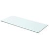 vidaXL Panel de estante vidrio claro 70x30 cm