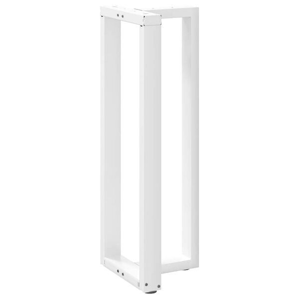 vidaXL Patas para mesa de bar en forma de T (2 unidades), color blanco, 50 x 35 x (110-111) cm, acero
