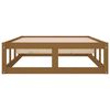 vidaXL Estructura de cama de madera maciza marr&oacute;n miel 100x200 cm