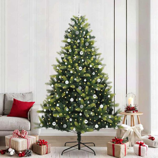 vidaXL &Aacute;rbol de Navidad Artificial Plegable 300 LEDs Verde 240 cm